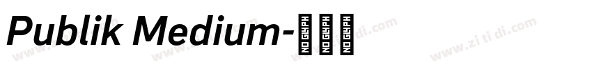 Publik Medium字体转换